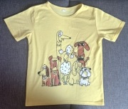 T-shirt z psami rozmiar 140