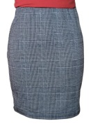 Szara Spódnica w kratkę na gumce House 36 (S)