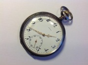 Zegarek kieszonkowy ZENITH srebrny z dwoma dekielkami srebrnymi