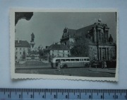 Warszawa .Pomnik A.Mickiewicza - TROLEJBUS foto 6 x 9 cm