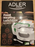 Lunchbox Adler AD 4474 podgrzewany, nowy, biało-zielony
