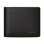 Męski Portfel Kolorowy Blokowy Prezent Skórzany