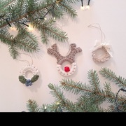 Ozdoby choinkowe. Makrama, handmade