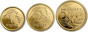 Zestaw monet 1, 2, 5 gr 2021 r. menniczy
