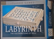 Gra Zręcznościowa Drewniany Labirynt Z Kulami Solid Wood