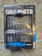 Graphite 56H602 zestaw bitów z wkrętakiem 31 el nowy praktyczny zestaw 