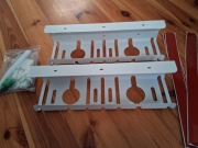 Organizer maskownica kabli pod biurko 42 cm uchwyt metalowy biały