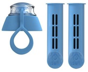 ZESTAW 2 filtry do butelki  NIEBIESKI +NAKRĘTKA 