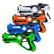 Pistolet. Blaster space.  Zestaw 4 sztuki