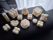 Świeca sojowa Box Zestaw Komplet 13 świec Bubble Miś Króliczek Peonia Róża