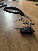 TRZECIA RĘKA Uchwyt Lupa LED do LUTOWANIA Modelarstwa Elektroniki