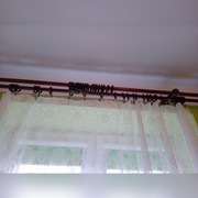 Karnisz drewniany, podwójny