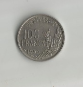 Francja 100 franków, 1955