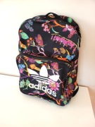 adidas originals plecak czarny kolorowy kwiecisty damski a4 pakowny