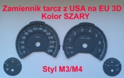 Zamiennik tarcz licznika zegarów na UE km/h BMW F30 F31 F32 F33 F36