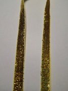 Tasiemka aksamitka z lureksem szer.10 mm dł. 1 mb ZŁOTA 