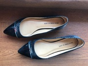 Czarne półbuty skórzane rozm 40