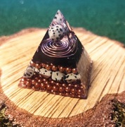 ORGONIT OCHRONA Jaspis dalmatyńczyk + Czarny turmalin