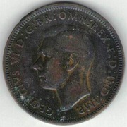 127 Wielka Brytania 1/2 pensa half penny 1944