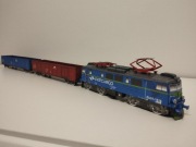 Model kartonowy zabawka pociąg towarowy autobus towarowa EU07 PKP Cargo