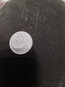 Moneta 5 lirów Włochy 1954