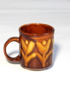 KUBEK CERAMIKA SZKLIWIONA PRL MIROSTOWICE