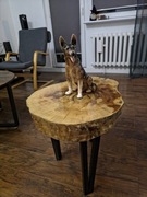 Stolik kawowy żywica Drzewo orzechowe