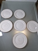 Komplet 6 Kamionkowych Talerzy Deserowych Śniadaniowych 21,5 cm