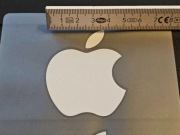 Naklejki apple 6x5 cm dwie białe