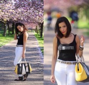 Bershka czarne body y2k XS basic 