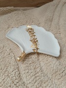 Podstawka podkładka tacka pod biżuterię miłorząb japoński gips ceramiczny