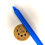 Błękitna świeca świeczka do magii rytuałów ducha