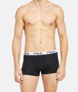 Bokserki męskie Fila Boxer Basic Czarne FU5016-200 - L 2 sztuki