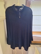 Sukienka wieczorowa Lurex niebieski metallic marki Nygard XL