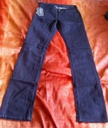 Teddy Smith pycker straight 25 granatowe vintage jeansy nowe z metką