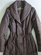 Nowy brązowy czekoladowy płaszcz Esprit S M