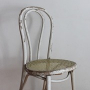 Krzesło gięte Thonet A-18 Fameg Radomsko Lata 20 Deco Vintage Retro białe