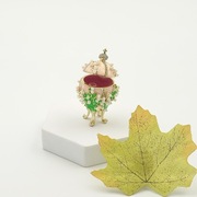 Jajko jajo faberge pojemniki szkatułka małe różowe styl wiktoriański