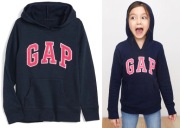 GAP granatowa bluza kangurka z logo 14 15 lat