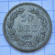 01339 Szwecja 50 ore 1899 srebro 
