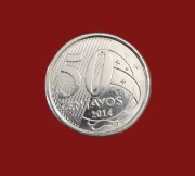 Moneta 50 centavo 2014, Brazylia