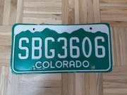 Tablica rejestracyjna USA Colorado oryginalna XX w.