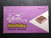 Opakowanie Józefinka czekolada nadziewana E.Wedel 