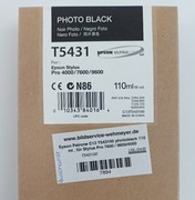 Oryginalny tusz Epson T5431 Photo Black 110ml