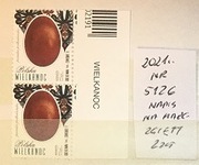 Fiszer nr 5126** dwa znaczki z napis na marg