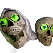 10szt Świecące w ciemności gałki ocznej 32MM Piłka do odbijania Halloween Z