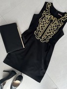 Elegancka, czarna wieczorowa suknia - rozmiar 36