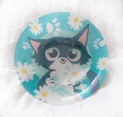 kotek miseczka, salaterka z kotkiem, kolorowa miseczka z kotem