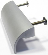 Uchwyty do mebli srebrny matowy zestaw 12 sztuk aluminium bardzo dobry stan