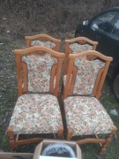 4 krzesła tapicerowane do renowacji 